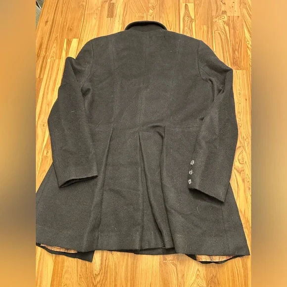 Peruvian Connection black jacket baby alpaca and wool tailored fit size 14 - Picture 6 of 9